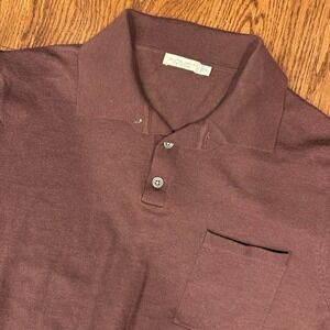Suitsupply Men's Polo Shirt in Deep Burgundy